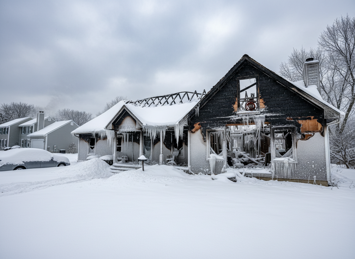 How Winter Weather Affects Fire Damage in Burton Homes