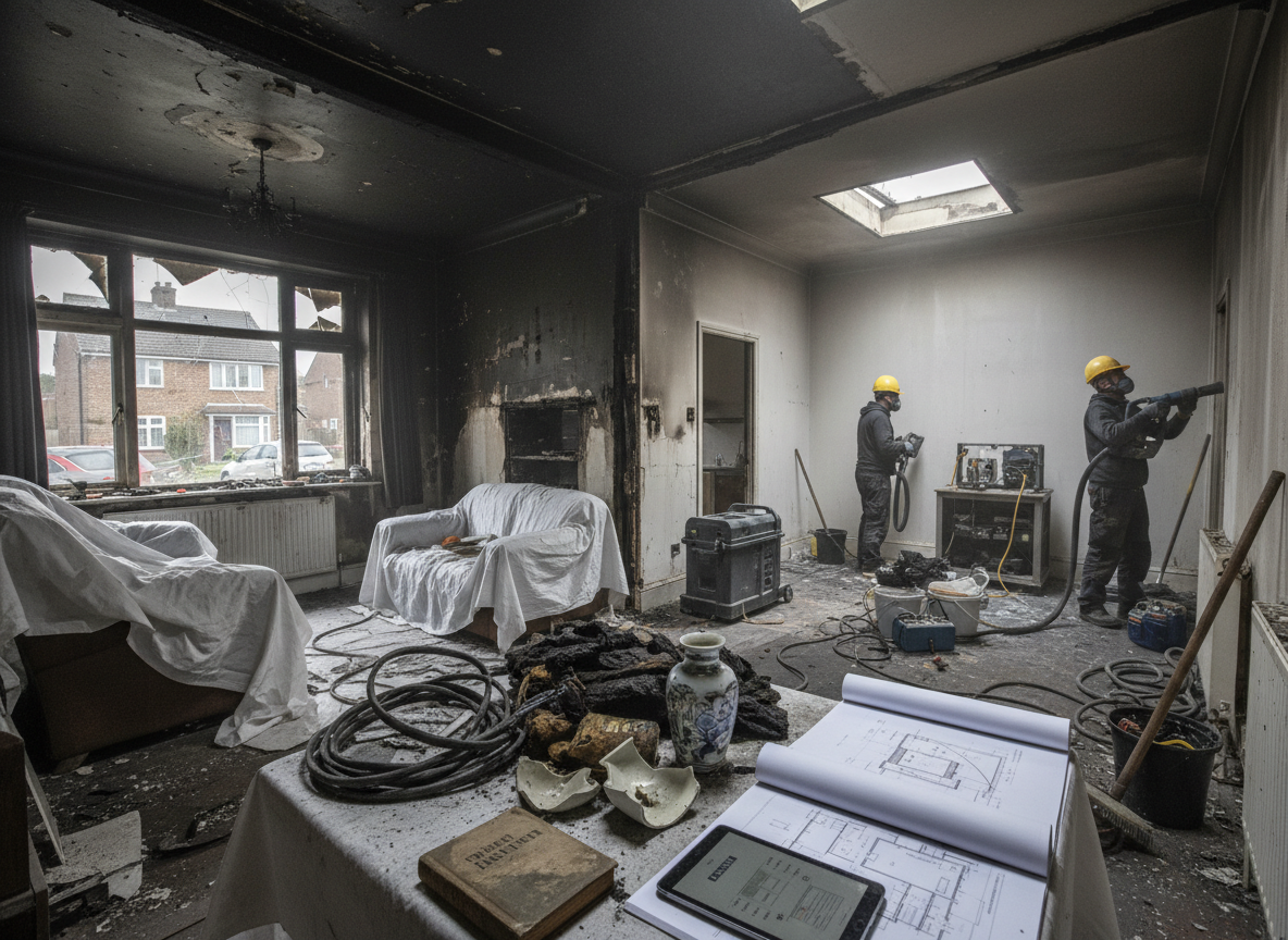 What Influences the Cost of Fire Damage Restoration in Burton