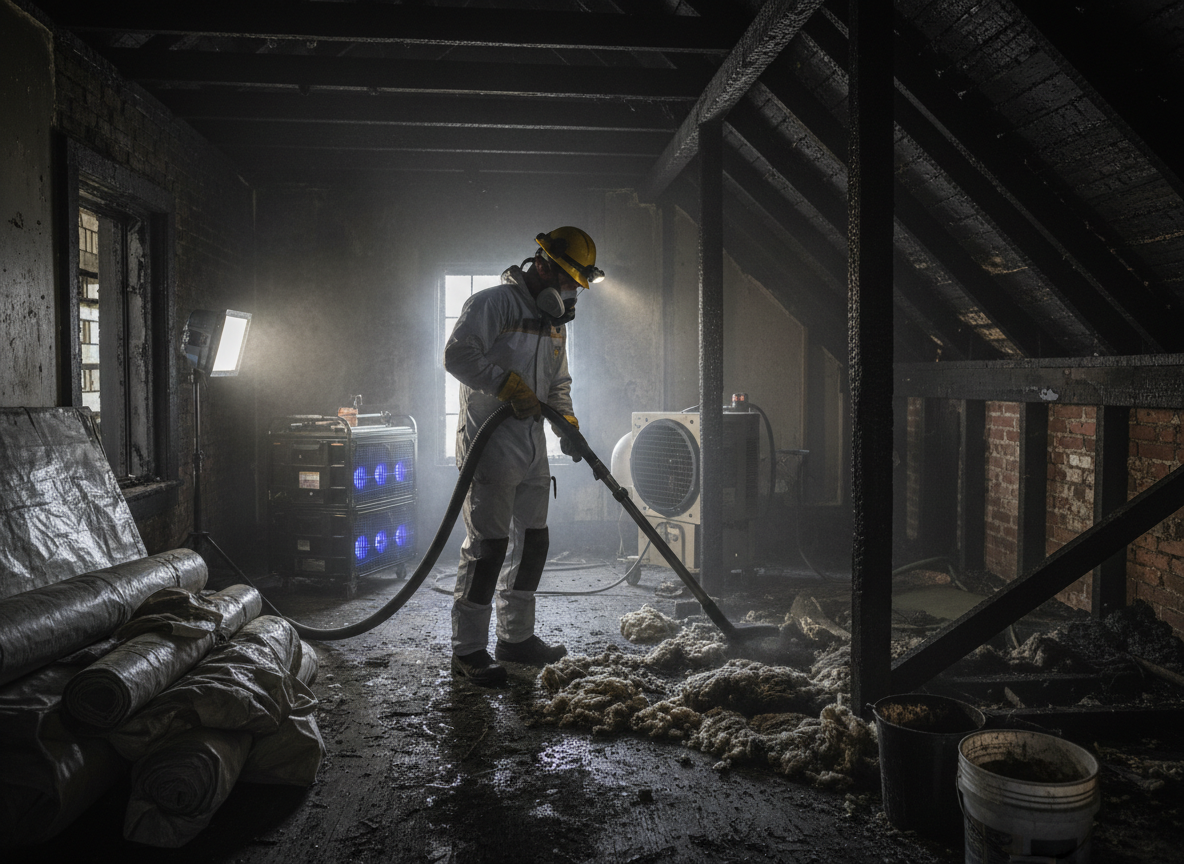 Attic Fire Restoration in Burton, WA